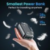 (Refurbished) Portronics Zapcell 10k 10000mAh 22.5W Pocket Size Nano Powerbank with Compact and Light Weight Design,Type C PD Output/Input, Mach USB-A Output,Power Delivery,Quick Charge for iPhone, Androids(Black)