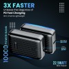 (Refurbished) Portronics Zapcell 10k 10000mAh 22.5W Pocket Size Nano Powerbank with Compact and Light Weight Design,Type C PD Output/Input, Mach USB-A Output,Power Delivery,Quick Charge for iPhone, Androids(Black)