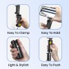 (Refurbished) Portronics Mobot Clip Mobile Holder with 360° Adjustable Angles, Light Weight, Pocket Friendly, Mobile Stand for Table/Video Recording/Vlogging, Compatible with 4 to 6.4 inch Smartphones (Black) (Refurbished) Portronics Mobot Clip Mobile Holder with 360° Adjustable Angles, Light Weight, Pocket Friendly, Mobile Stand for Table/Video Recording/Vlogging, Compatible with 4 to 6.4 inch Smartphones (Black)