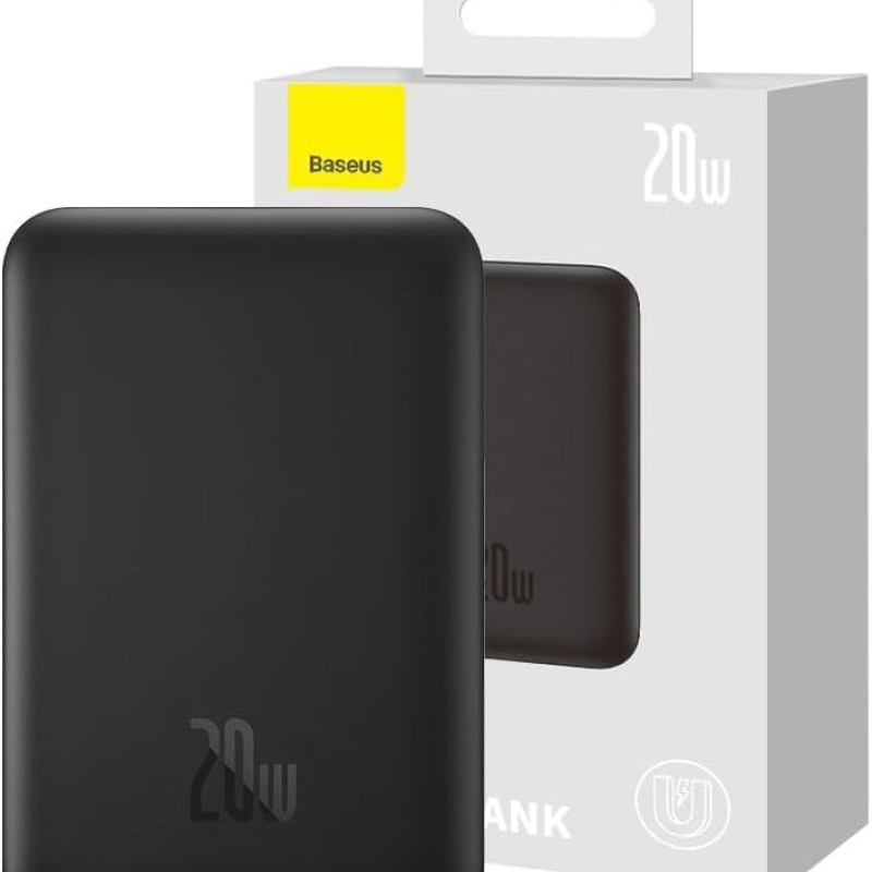 Magnetic Mini Air Power Bank Baseus 10000 mAh 20 W (Black) Magnetic Mini Air Power Bank Baseus 10000 mAh 20 W (Black)