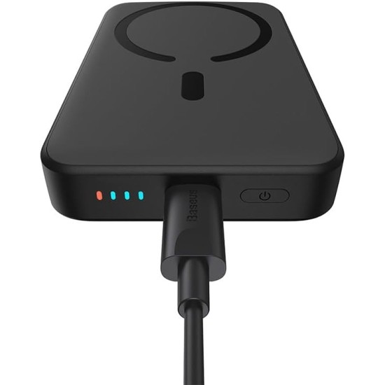 Magnetic Mini Air Power Bank Baseus 10000 mAh 20 W (Black)
