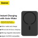 Magnetic Mini Air Power Bank Baseus 10000 mAh 20 W (Black)