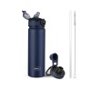Pigeon by Stovekraft Rush Thermos Stainless Steel Sipper Flask 750ml with Straw,Cleaner and Additional Screw Cap| 24 Hours Hot and Cold|Ideal Usage for Office Men/Women|School/College|Travel|Blue Pigeon by Stovekraft Rush Thermos Stainless Steel Sipper Flask 750ml with Straw,Cleaner and Additional Screw Cap| 24 Hours Hot and Cold|Ideal Usage for Office Men/Women|School/College|Travel|Blue