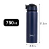 Pigeon by Stovekraft Rush Thermos Stainless Steel Sipper Flask 750ml with Straw,Cleaner and Additional Screw Cap| 24 Hours Hot and Cold|Ideal Usage for Office Men/Women|School/College|Travel|Blue Pigeon by Stovekraft Rush Thermos Stainless Steel Sipper Flask 750ml with Straw,Cleaner and Additional Screw Cap| 24 Hours Hot and Cold|Ideal Usage for Office Men/Women|School/College|Travel|Blue