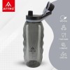 Attro Gripstar Sports 1500ml Plastic Water Bottle with Easy to Carry Grip Handle BPA Free Food Grade Leak proof Ideal for Gym Workout, School, Office and Outdoor - Black
