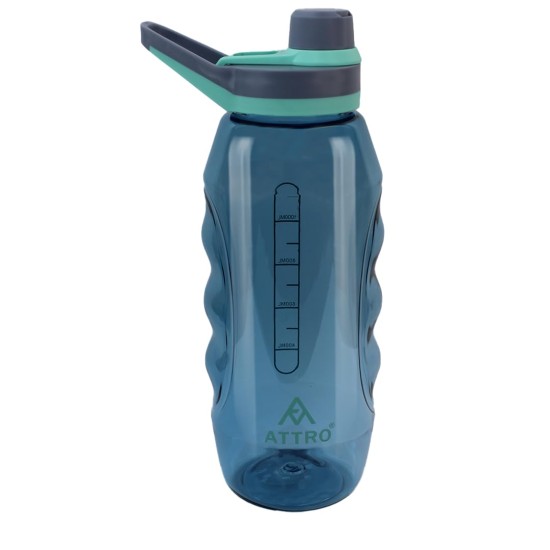 Attro Gripstar Sports 1500ml Water Bottle With Easy to Carry Grip Handle BPA Free Food Grade Leak proof Ideal for Gym Workout, School, Office & Outdoor - Blue