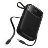 Baseus Qpow2 Power Bank, 10000mAh, 22.5W Fast Charging, Dual Built-in Cables, Digital Display Baseus Qpow2 Power Bank, 10000mAh, 22.5W Fast Charging, Dual Built-in Cables, Digital Display
