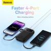 Baseus Qpow2 Power Bank, 10000mAh, 22.5W Fast Charging, Dual Built-in Cables, Digital Display Baseus Qpow2 Power Bank, 10000mAh, 22.5W Fast Charging, Dual Built-in Cables, Digital Display
