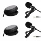 HUMBLE HB-M01 Lavalier Lapel Condenser Mic for Android, USB 3.5MM Microphone for YouTube Vlogging Facebook Interview Livestream Video Recording and All(1.5 Meter) Pack of 2