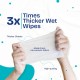 Kidsmate Gentle Care Baby Wipes | Soft & Thick Wet Wipes for Babies | Aloe Vera Moisturizing Wipes for Delicate Skin | Prevents Rashes & Redness | Alcohol & Soap-Free (80 count Pack of 3)