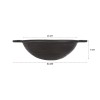 Cast Iron Pre Seasoned Pan Cast Iron Deep Kadhai, 10 Inches (25 cm), Black, 100% Toxin-Free, Naturally Non-Stick, Long Lasting. Cast Iron Pre Seasoned Pan Cast Iron Deep Kadhai, 10 Inches (25 cm), Black, 100% Toxin-Free, Naturally Non-Stick, Long Lasting.