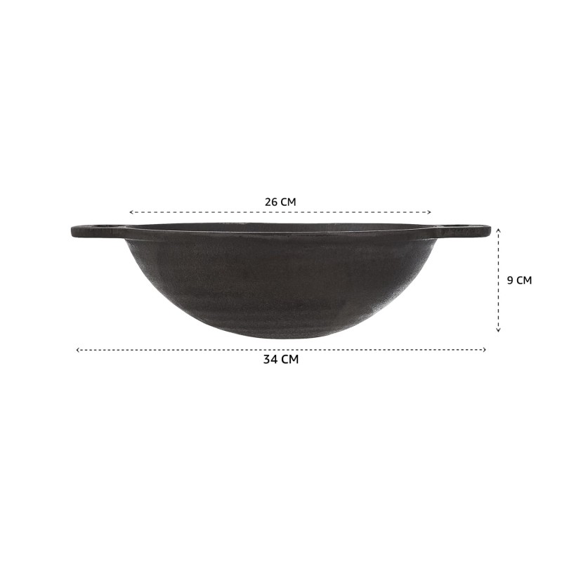 Cast Iron Pre Seasoned Pan Cast Iron Deep Kadhai, 10 Inches (25 cm), Black, 100% Toxin-Free, Naturally Non-Stick, Long Lasting. Cast Iron Pre Seasoned Pan Cast Iron Deep Kadhai, 10 Inches (25 cm), Black, 100% Toxin-Free, Naturally Non-Stick, Long Lasting.