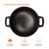 Cast Iron Pre Seasoned Pan Cast Iron Deep Kadhai, 10 Inches (25 cm), Black, 100% Toxin-Free, Naturally Non-Stick, Long Lasting. Cast Iron Pre Seasoned Pan Cast Iron Deep Kadhai, 10 Inches (25 cm), Black, 100% Toxin-Free, Naturally Non-Stick, Long Lasting.