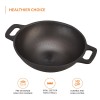 Cast Iron Pre Seasoned Pan Cast Iron Deep Kadhai, 10 Inches (25 cm), Black, 100% Toxin-Free, Naturally Non-Stick, Long Lasting. Cast Iron Pre Seasoned Pan Cast Iron Deep Kadhai, 10 Inches (25 cm), Black, 100% Toxin-Free, Naturally Non-Stick, Long Lasting.