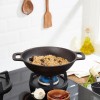 Cast Iron Pre Seasoned Pan Cast Iron Deep Kadhai, 10 Inches (25 cm), Black, 100% Toxin-Free, Naturally Non-Stick, Long Lasting. Cast Iron Pre Seasoned Pan Cast Iron Deep Kadhai, 10 Inches (25 cm), Black, 100% Toxin-Free, Naturally Non-Stick, Long Lasting.