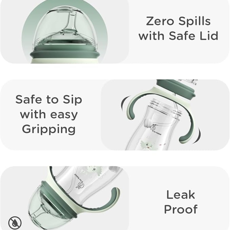 R4Rabbit Tritan Tweet 240ml Toddler Sippy Cup | Non-Toxic & BPA-Free Soft Silicone Double Handle | Leak-Proof Sippy Cup for Toddlers Boys & Girls (Green) R4Rabbit Tritan Tweet 240ml Toddler Sippy Cup | Non-Toxic & BPA-Free Soft Silicone Double Handle | Leak-Proof Sippy Cup for Toddlers Boys & Girls (Green)