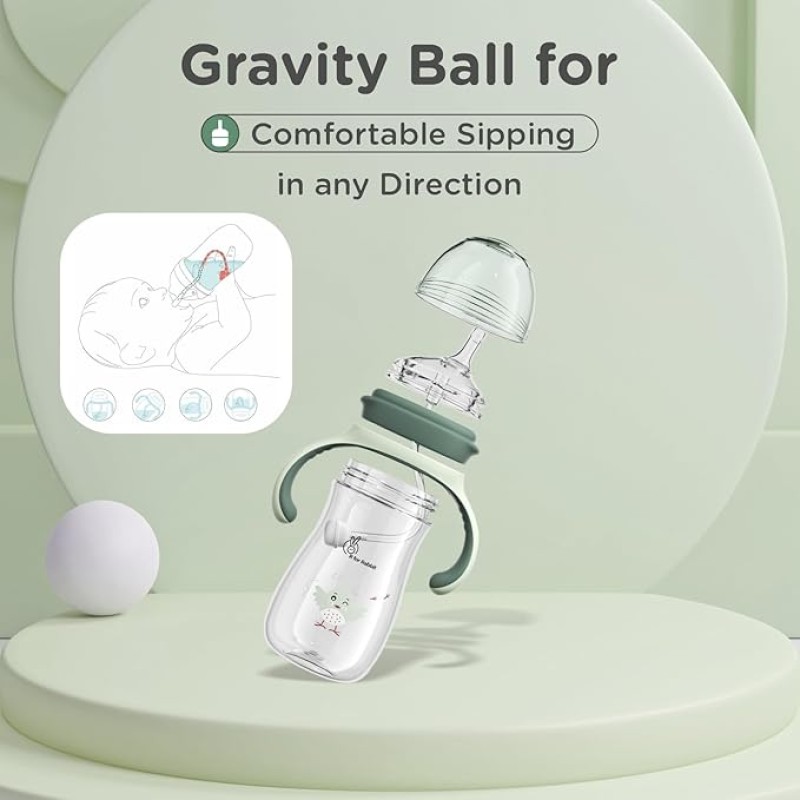 R4Rabbit Tritan Tweet 240ml Toddler Sippy Cup | Non-Toxic & BPA-Free Soft Silicone Double Handle | Leak-Proof Sippy Cup for Toddlers Boys & Girls (Green) R4Rabbit Tritan Tweet 240ml Toddler Sippy Cup | Non-Toxic & BPA-Free Soft Silicone Double Handle | Leak-Proof Sippy Cup for Toddlers Boys & Girls (Green)