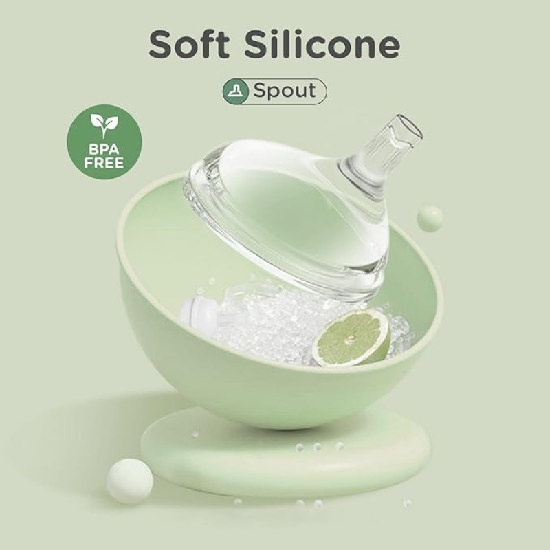 R4Rabbit Tritan Tweet 240ml Toddler Sippy Cup | Non-Toxic & BPA-Free Soft Silicone Double Handle | Leak-Proof Sippy Cup for Toddlers Boys & Girls (Green) R4Rabbit Tritan Tweet 240ml Toddler Sippy Cup | Non-Toxic & BPA-Free Soft Silicone Double Handle | Leak-Proof Sippy Cup for Toddlers Boys & Girls (Green)