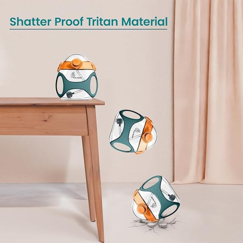 R for Rabbit Tritan Bumble 330 ml Baby Sipper Water Bottle with Carry Strap for Kids | Twin Handle with Silicon Straw | Leak Proof Drinking Sippy Cup for Baby Boy and Girl (Green) R for Rabbit Tritan Bumble 330 ml Baby Sipper Water Bottle with Carry Strap for Kids | Twin Handle with Silicon Straw | Leak Proof Drinking Sippy Cup for Baby Boy and Girl (Green)