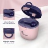 R for Rabbit First Feed Crescent Storage Meal Box with Spoon and Leveler for Baby | Non-Toxic BPA Free Kids Milk Powder Box Multi-Functional Snack/Fruit Container 310 Gram Capacity (Pink)