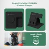 (Refurbished) Portronics Freedom Fold 3 15W 3 in 1 Foldable MagSafe Compatible Wireless Charger for iPhone 12 & Above Series, Apple Watches & AirPods with Premium PU Leather, 1M Type C Charging Cable(Black) (Refurbished) Portronics Freedom Fold 3 15W 3 in 1 Foldable MagSafe Compatible Wireless Charger for iPhone 12 & Above Series, Apple Watches & AirPods with Premium PU Leather, 1M Type C Charging Cable(Black)