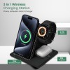 (Refurbished) Portronics Freedom Fold 3 15W 3 in 1 Foldable MagSafe Compatible Wireless Charger for iPhone 12 & Above Series, Apple Watches & AirPods with Premium PU Leather, 1M Type C Charging Cable(Black) (Refurbished) Portronics Freedom Fold 3 15W 3 in 1 Foldable MagSafe Compatible Wireless Charger for iPhone 12 & Above Series, Apple Watches & AirPods with Premium PU Leather, 1M Type C Charging Cable(Black)