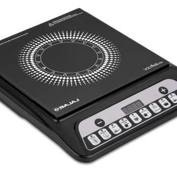 Bajaj 140TS 1200 W Induction Cooktop | 7 Pre-Set Menus | Insect Protection | 1 Year Warranty | Black