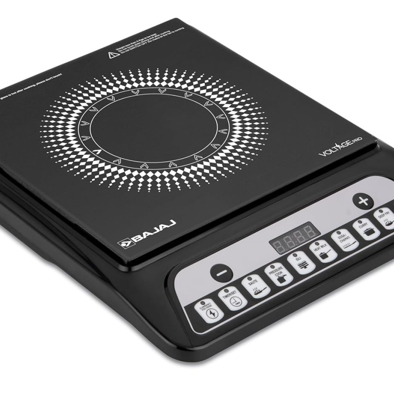 Bajaj 140TS 1200 W Induction Cooktop | 7 Pre-Set Menus | Insect Protection | 1 Year Warranty | Black Bajaj 140TS 1200 W Induction Cooktop | 7 Pre-Set Menus | Insect Protection | 1 Year Warranty | Black