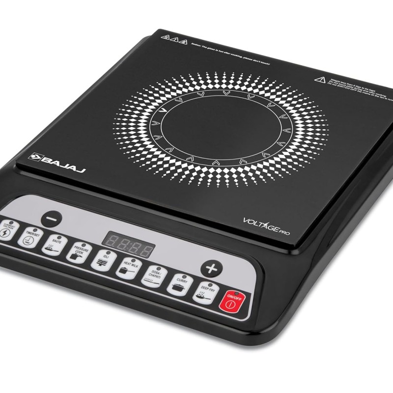 Bajaj 140TS 1200 W Induction Cooktop | 7 Pre-Set Menus | Insect Protection | 1 Year Warranty | Black Bajaj 140TS 1200 W Induction Cooktop | 7 Pre-Set Menus | Insect Protection | 1 Year Warranty | Black