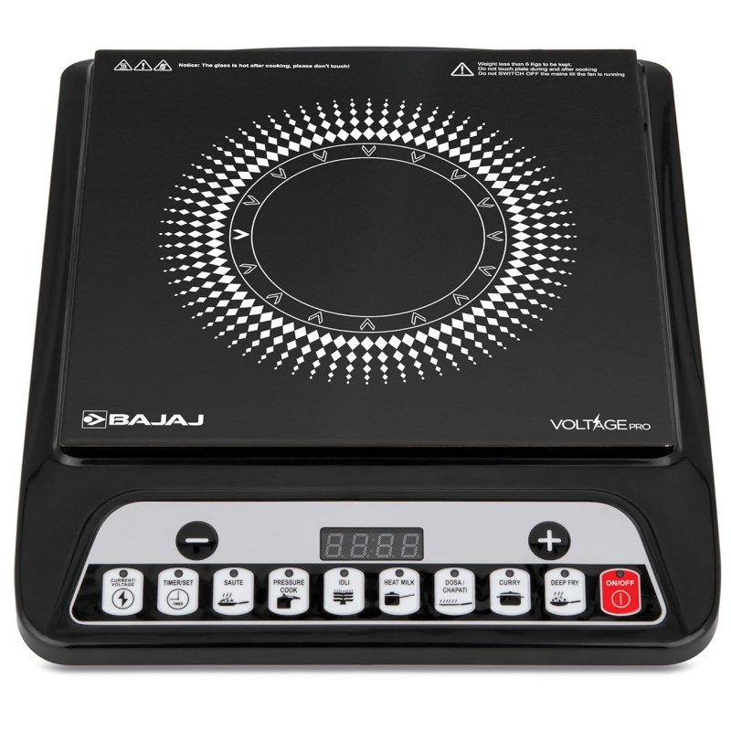 Bajaj 140TS 1200 W Induction Cooktop | 7 Pre-Set Menus | Insect Protection | 1 Year Warranty | Black Bajaj 140TS 1200 W Induction Cooktop | 7 Pre-Set Menus | Insect Protection | 1 Year Warranty | Black