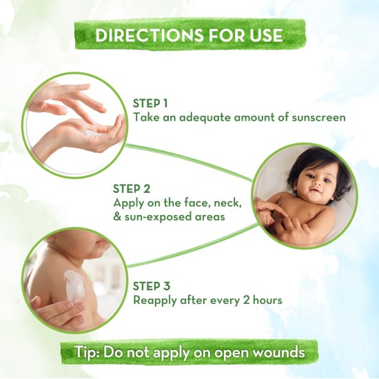 Mamaearth Baby Rich Moisturizing Ultra Light Sunscreen-50g SPF 50 & PA++++|Water Resistant|Lightweight & Moisturizing|Suits all Skin Type|Safe For Babies|Dermatological Tested|Hydrating Sun Protection