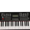 Intern INT-KB-6102, 61 Keys Touch Response Portable Piano Keyboard with Microphone and 9V DC Power Adapter (Black) Intern INT-KB-6102, 61 Keys Touch Response Portable Piano Keyboard with Microphone and 9V DC Power Adapter (Black)
