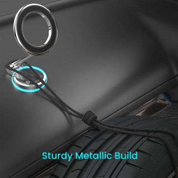 (Refurbished) Portronics Mogun 3 Magnetic Car Phone Holder with 360° Rotation Base, Strong Magnets, Angle & Height Adjustable, 180° Pivot, Adhesive Base, Metal Alloy Build (Silver) (Refurbished) Portronics Mogun 3 Magnetic Car Phone Holder with 360° Rotation Base, Strong Magnets, Angle & Height Adjustable, 180° Pivot, Adhesive Base, Metal Alloy Build (Silver)