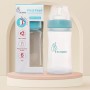 R for Rabbit First Feed 250 ml Baby Feeding PP Bottle with Anti-Colic Wide Neck, BPA Free Soft Silicone Nipple, Milk Feeder for New Born/Infants/Toddler Kids of 6+ Months (Lake Blue)
