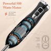 INALSA Electric Hand Blender with 500W Powerful DC Motor|Variable & Turbo Speed|Super Silent|Ultra Sharp SS Blade & Detachable Stem|2Yr Warranty|Blender for smoothie and juices,Whip,Chop-RobotInox500 INALSA Electric Hand Blender with 500W Powerful DC Motor|Variable & Turbo Speed|Super Silent|Ultra Sharp SS Blade & Detachable Stem|2Yr Warranty|Blender for smoothie and juices,Whip,Chop-RobotInox500