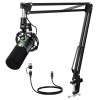 MAONO XLR/USB Dynamic Microphone for Gaming PC, RGB Podcast Mic for YouTube with Software, Mute, Gain Knob, Volume Control, Boom Arm for YouTube Gaming, Singing, Recording, Streaming, PD200XS Black MAONO XLR/USB Dynamic Microphone for Gaming PC, RGB Podcast Mic for YouTube with Software, Mute, Gain Knob, Volume Control, Boom Arm for YouTube Gaming, Singing, Recording, Streaming, PD200XS Black