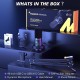 MAONO XLR/USB Dynamic Microphone for Gaming PC, RGB Podcast Mic for YouTube with Software, Mute, Gain Knob, Volume Control, Boom Arm for YouTube Gaming, Singing, Recording, Streaming, PD200XS Black