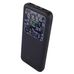 ZEBRONICS MB10000S15 Power Bank, 10000 mAh, Rapid Charge, 22.5W Output, Dual USB Output, PD 3.0 Type C, Built in Protections, Percentage Indicator, Made in India, Black