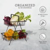 Amazon Brand - Solimo 2-Tier Black Steel Fruit & Vegetable Storage Rack | Optimal Air Circulation | Versatile & Stylish Kitchen Organization | Multifunctional Design (Set of 1) Amazon Brand - Solimo 2-Tier Black Steel Fruit & Vegetable Storage Rack | Optimal Air Circulation | Versatile & Stylish Kitchen Organization | Multifunctional Design (Set of 1)