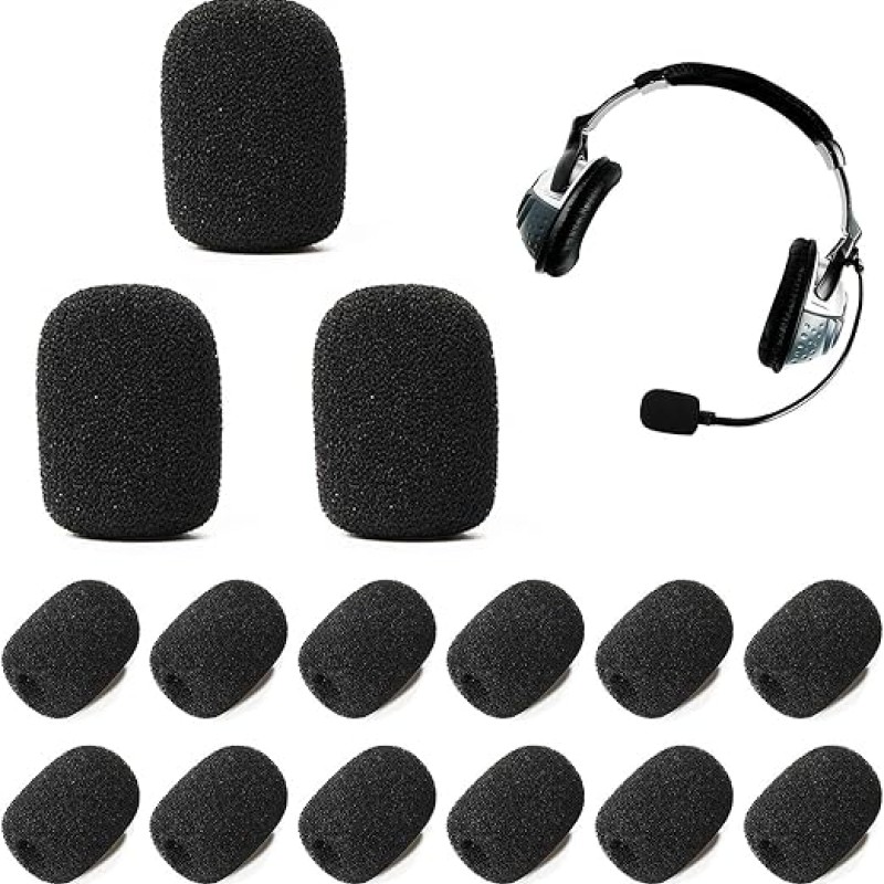 CareFlection Mini Microphone Windscreens Mic Foam Covers for Lapel Lavalier Headset miike, Studio - High Density Protection : Noise pop Filter Black, Pack of 2 pcs (A Type) CareFlection Mini Microphone Windscreens Mic Foam Covers for Lapel Lavalier Headset miike, Studio - High Density Protection : Noise pop Filter Black, Pack of 2 pcs (A Type)