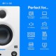 PreSonus Eris 3.5 2nd Gen HD Professional Studio Monitors with 3.5" Woven Composite Woofer, 1" Silk-Dome Tweeter, 50W Class AB Power and Tuning Controls (Auxillary) - Pair (White)
