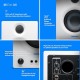 PreSonus Eris 3.5 2nd Gen HD Professional Studio Monitors with 3.5" Woven Composite Woofer, 1" Silk-Dome Tweeter, 50W Class AB Power and Tuning Controls (Auxillary) - Pair (White)