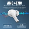 (Refurbished) HAMMER Aeromax ANC (32dB) TWS, BTv5.4, Low Latency, in-Ear Bluetooth Earbuds with Clear ENC Calling, Quad Mics, Type-C,Touch Controls, Deep Bass, 30 Hrs Playtime (White) (Refurbished) HAMMER Aeromax ANC (32dB) TWS, BTv5.4, Low Latency, in-Ear Bluetooth Earbuds with Clear ENC Calling, Quad Mics, Type-C,Touch Controls, Deep Bass, 30 Hrs Playtime (White)