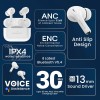 (Refurbished) HAMMER Aeromax ANC (32dB) TWS, BTv5.4, Low Latency, in-Ear Bluetooth Earbuds with Clear ENC Calling, Quad Mics, Type-C,Touch Controls, Deep Bass, 30 Hrs Playtime (White) (Refurbished) HAMMER Aeromax ANC (32dB) TWS, BTv5.4, Low Latency, in-Ear Bluetooth Earbuds with Clear ENC Calling, Quad Mics, Type-C,Touch Controls, Deep Bass, 30 Hrs Playtime (White)