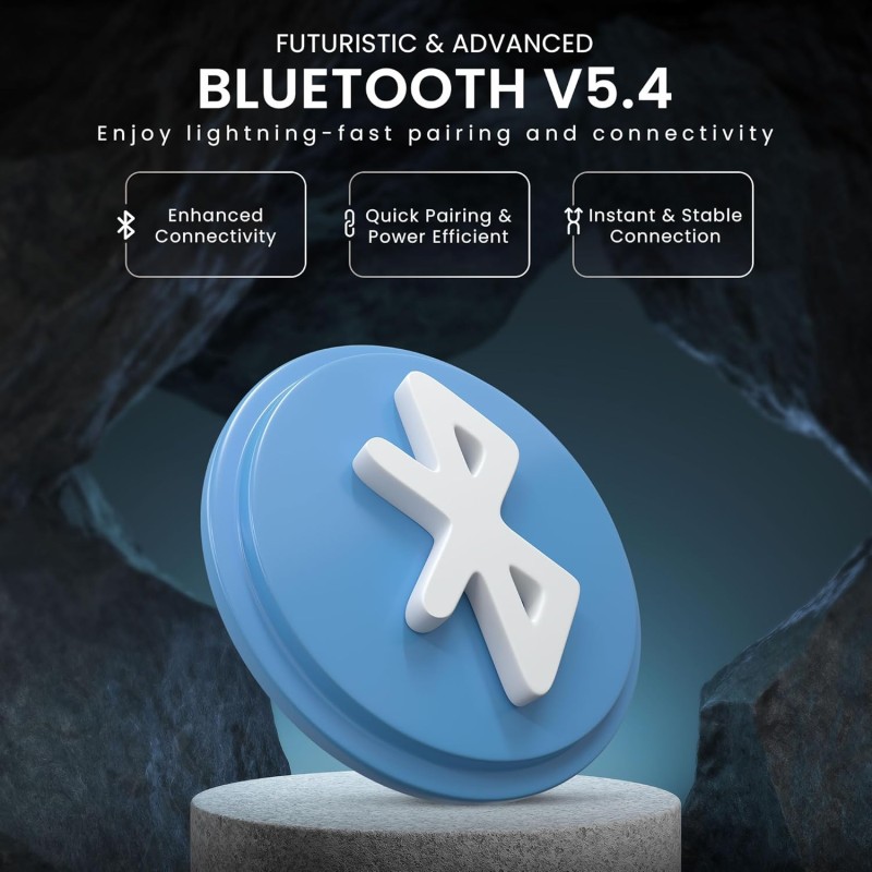 (Refurbished) HAMMER Aeromax ANC (32dB) TWS, BTv5.4, Low Latency, in-Ear Bluetooth Earbuds with Clear ENC Calling, Quad Mics, Type-C,Touch Controls, Deep Bass, 30 Hrs Playtime (White) (Refurbished) HAMMER Aeromax ANC (32dB) TWS, BTv5.4, Low Latency, in-Ear Bluetooth Earbuds with Clear ENC Calling, Quad Mics, Type-C,Touch Controls, Deep Bass, 30 Hrs Playtime (White)