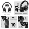 (Refurbished) HAMMER New Launch Bash Lite Bluetooth Over The Ear Headphones with Wireless and Wired Mode, Mic, Deep Bass, 40mm Drivers, 10 Hours Playtime, Bluetooth v5.3 Headset Best for Travel, Gym, Gaming(Black) (Refurbished) HAMMER New Launch Bash Lite Bluetooth Over The Ear Headphones with Wireless and Wired Mode, Mic, Deep Bass, 40mm Drivers, 10 Hours Playtime, Bluetooth v5.3 Headset Best for Travel, Gym, Gaming(Black)