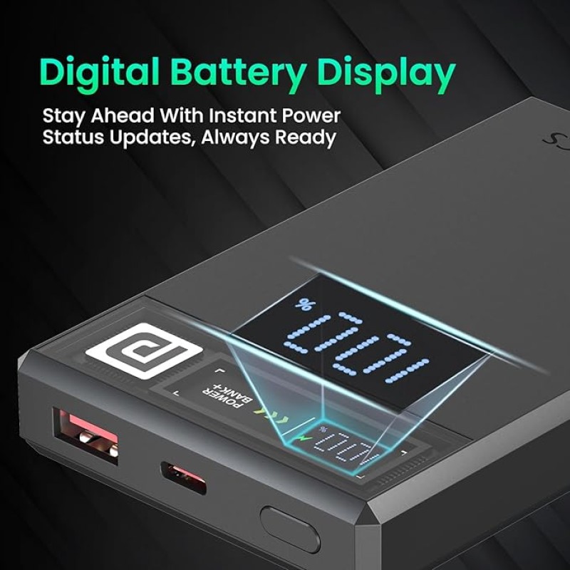 Portronics Luxcell MagClick 10k 10000 mAh 15W Magnetic Wireless Fast Charging Power Bank Premium Finish, 22.5 Wired Output Compatible with iPhone 12 & Above,Type C Smartphones,Tablets(Dark Grey) Portronics Luxcell MagClick 10k 10000 mAh 15W Magnetic Wireless Fast Charging Power Bank Premium Finish, 22.5 Wired Output Compatible with iPhone 12 & Above,Type C Smartphones,Tablets(Dark Grey)