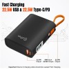 (Refurbished) pTron Dynamo Rush 10000mAh 22.5W Nano Power Bank, Compact Size Fast Charging, Supports VOOC/Wrap/Dash USB Charging, 20W PD Fast Charging, USB Type-C Input Cable, 2 Output Ports & BIS Certified (Black) (Refurbished) pTron Dynamo Rush 10000mAh 22.5W Nano Power Bank, Compact Size Fast Charging, Supports VOOC/Wrap/Dash USB Charging, 20W PD Fast Charging, USB Type-C Input Cable, 2 Output Ports & BIS Certified (Black)