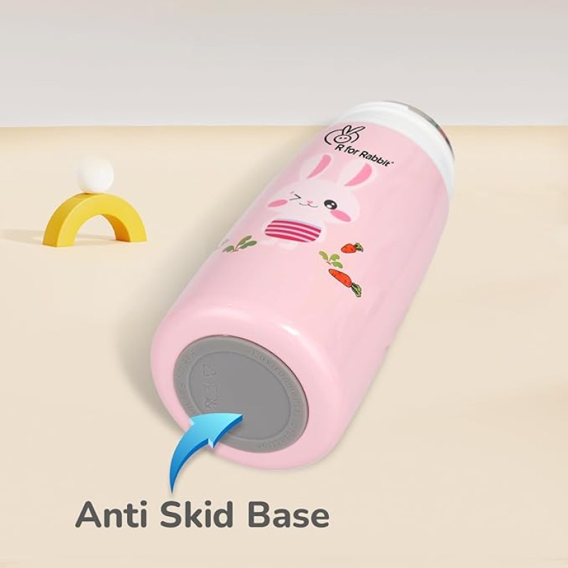 R for Rabbit Steebo Safari Premium Stainless Steel Water Sipper for Baby, Spill Proof BPA Free Soft Silicone Straw Drinking Sipper for Kids of 12+ Months (500ml, Pink Bunny) R for Rabbit Steebo Safari Premium Stainless Steel Water Sipper for Baby, Spill Proof BPA Free Soft Silicone Straw Drinking Sipper for Kids of 12+ Months (500ml, Pink Bunny)