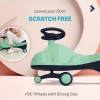 R for Rabbit Iya Iya Zippy Kids Swing Car, Scratch Free PVC Wheels with ABEC7 Bearing, Ride on Magic Toy Car for Kids Suitable for 3+ Years Boys and Girls, Upto 75 Kgs (Sea Green)
